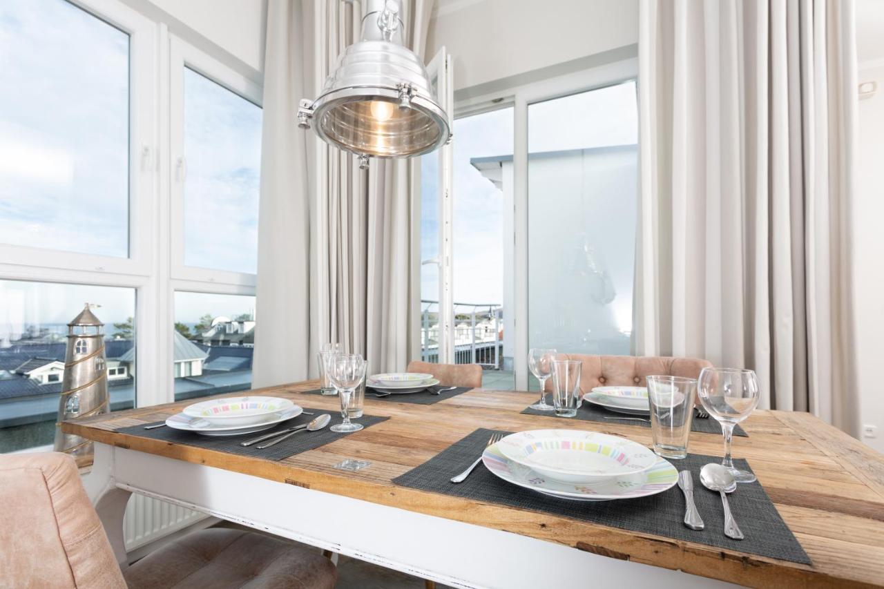 Strandnahe Fewos Mit Meerblick Und Dachterrasse, Residenz Bel Vital - Kategorie E Binz Rum bild